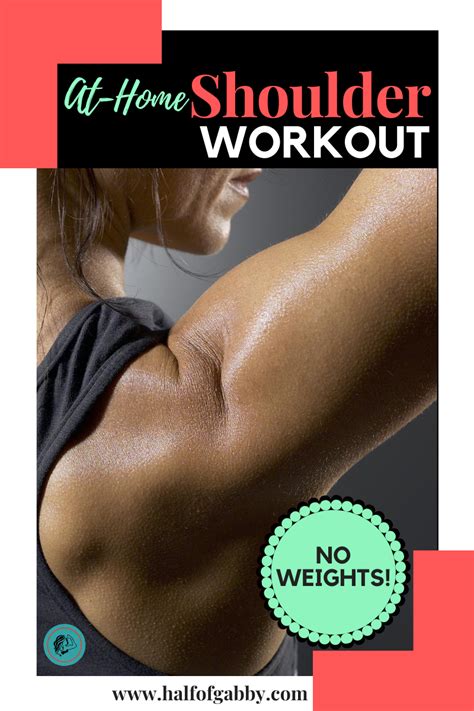Shapely Shoulders Workout No Weights — Half Of Gabby
