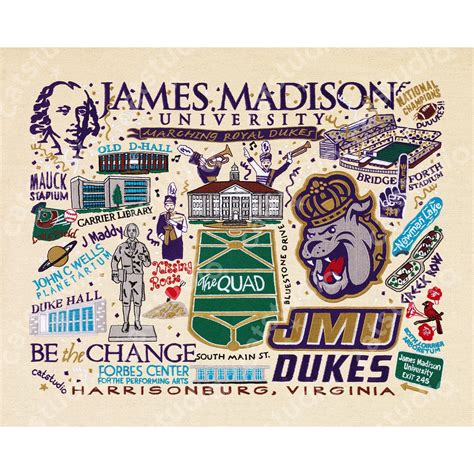 James Madison University Fine Art Print | Collegiate Collection by