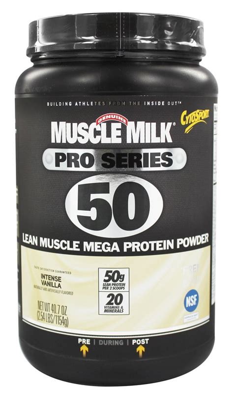 Muscle Milk Pro Series 50 Protein Powder Intense Vanilla 254 Lb