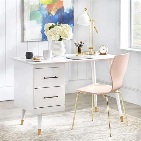 Mr mod specialises in the sourcing, restoration and sale of imported vintage design from europe and america, with emphasis on mid century furniture. angelo:HOME Leon Mid Century Desk | Mid century desk white ...
