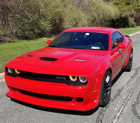 Dodge Challenger Srt Hellcat Widebody Painted In Torred Photo Taken By