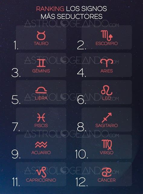 Los Signos M S Seductores Signos Signos Del Zodiaco Signos Zodiacales