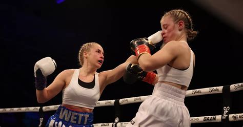 Onlyfans Star Astrid Wett Wins Boxing Debut As Rival Keeley Quits On