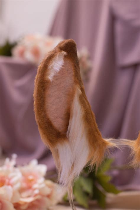 Sale Brown Rabbit Bunny Ears Faux Fur Cosplay Etsy