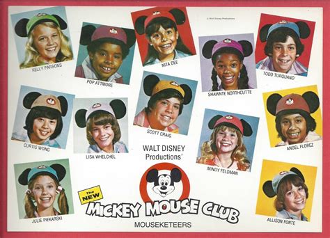 Disneys New Mickey Mouse Club Mouseketeers Fan Postcard Nm Condition