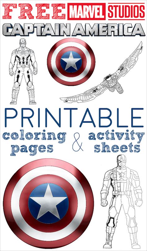 Avengers captain america coloring page | free printable coloring pages. Free Printable Captain America Coloring Pages and Activity ...