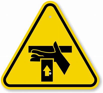 Warning Crush Hand Caution Symbol Iso Sign