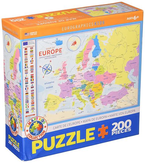 Puzzle Karte Von Europa 200 Teile Puzzle Maniade