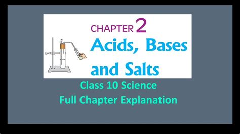 Acids Bases And Salts Full Chapter Explanation Class Science Youtube