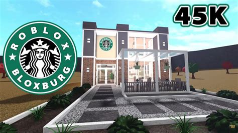 Roblox Bloxburg Starbucks Café Speed Build And Tour October 28