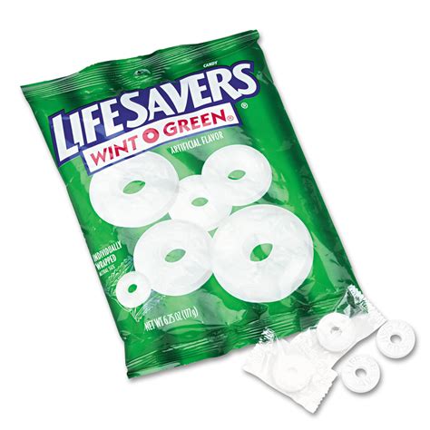 Hard Candy Mints Wint O Green Individually Wrapped 625 Oz Bag