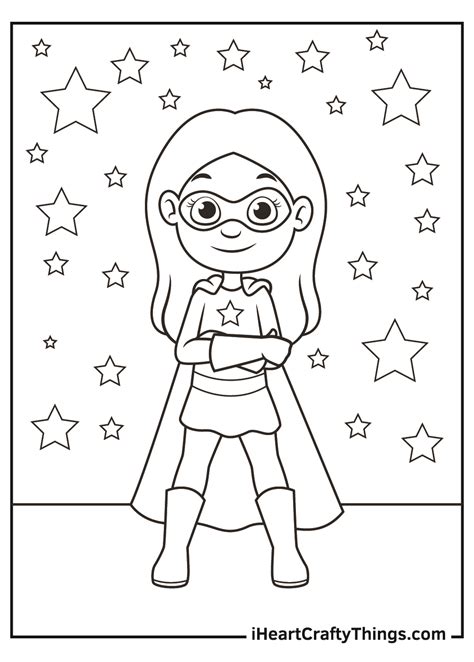 43 Superhero Printable Coloring Pages 1 Educational Site For Any Grade