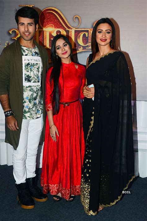 Ritvik Arora Jannat Zubair Rahmani And Gauri Pradhan Tejwani During The Launch Of Colors Tvs