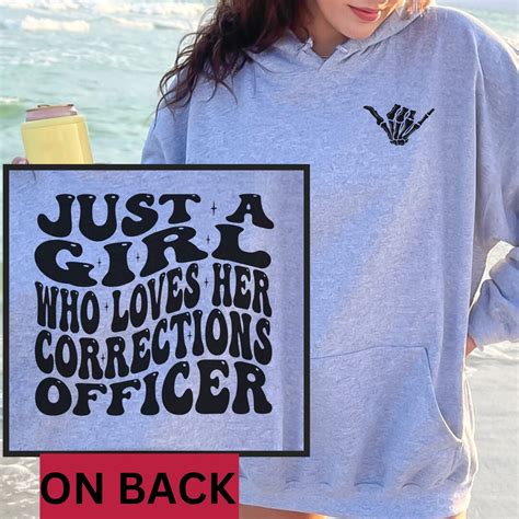 Corrections Officer Girlfriend Long Sleeve Tee Corrections Gf Etsy