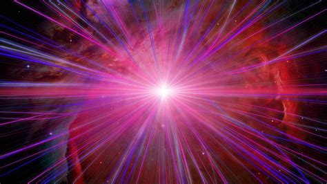 Outer Space Magenta Light Warp Loop Stock Motion Graphics Sbv 302897825