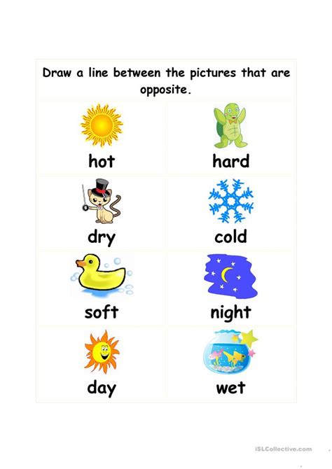 Opposites worksheet - Free ESL printable worksheets made by teachers