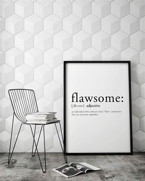 Dictionary Print - Definition Print - Funny Print - Quotes Print - Flawsome Print - Definition 