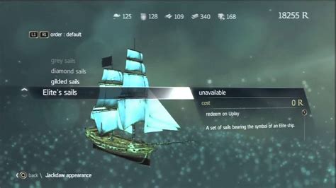 Assassin S Creed Black Flag Jackdaw Cosmetic Upgrades Youtube