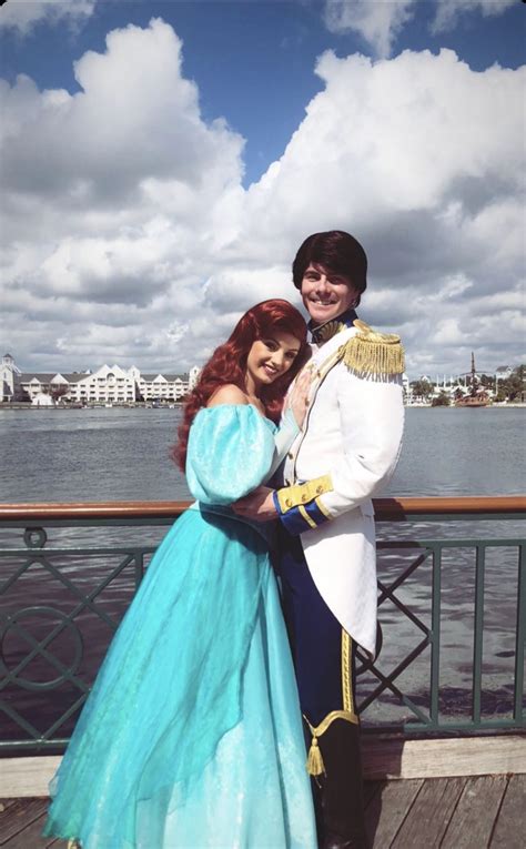 Ariel And Prince Eric Face Character Little Mermaid Broadway Disney Cosplay Official Disney