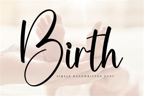 Birth Font By Creatype Designer · Creative Fabrica