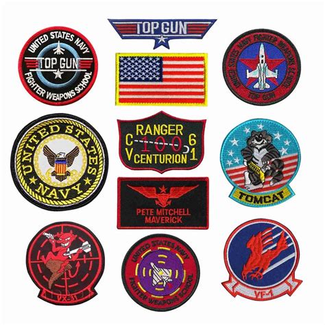 Top Gun Ranger Embroiderey Tactical Military Patches Badges Combat