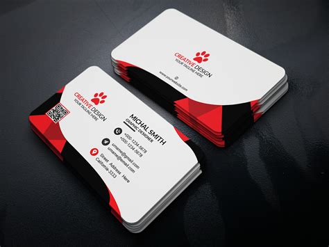 Corporate business card (Free PSD) on Behance
