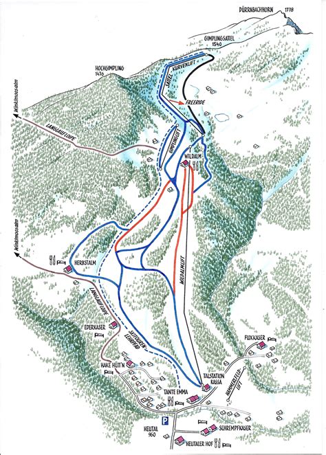 Heutal Piste Map Plan Of Ski Slopes And Lifts Onthesnow