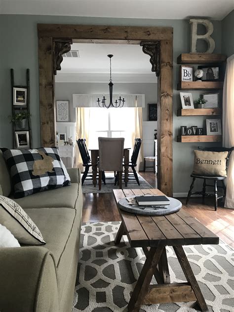 Dining Room Makeover Wooden Entry With Antique Corbels Farm House