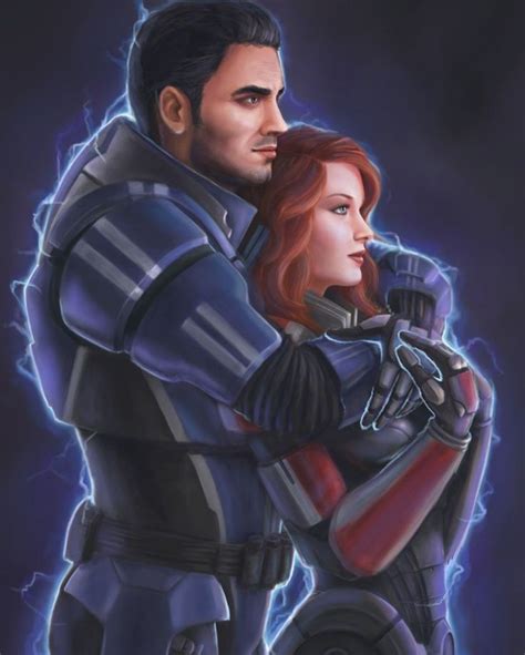 Kaidan Alenko And Gina Shepard The Alternate Version Of The Coverart For