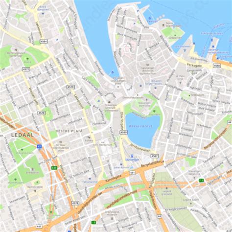 Stavanger Vector Map Modern Atlas Aipdf Boundless Maps