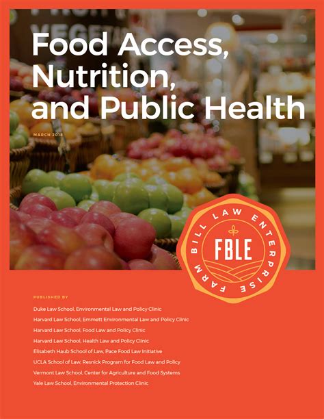 Food Access Nutrition And Public Health Farm Bill Law Enterprise