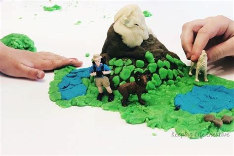 How To Make A Model Mountain With Playdough Playdough Business For