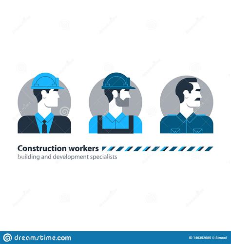 Builder Man Side View Construction Worker Labor Force Contractor