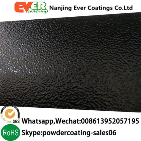 China Ral Black Sand Texture Rough Finish Powder Coating For