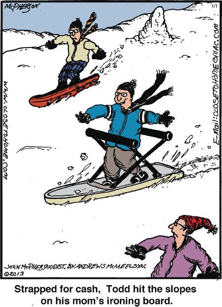 For January 01 2019 Close To Home Comic Funny Cartoons Skiing Humor