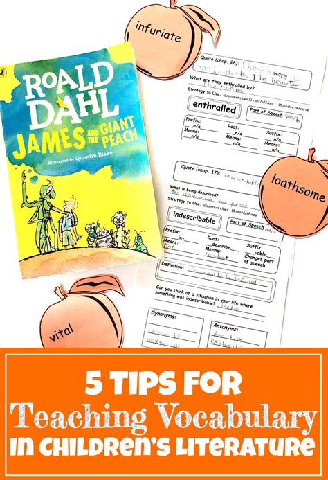Five Tips For Teaching Vocabulary In Childrens Literature Peanut