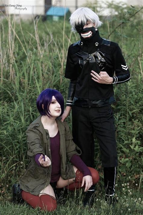 a friend and i recently cosplayed kaneki and touka me r tokyoghoul