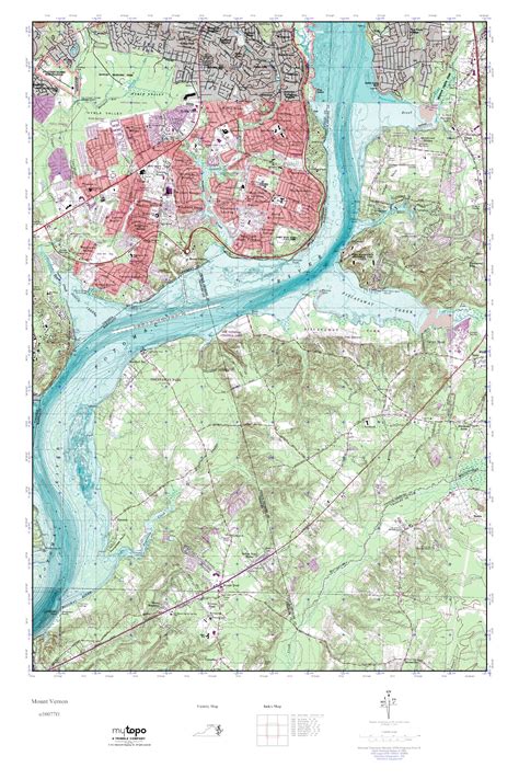 Mytopo Mount Vernon Virginia Usgs Quad Topo Map