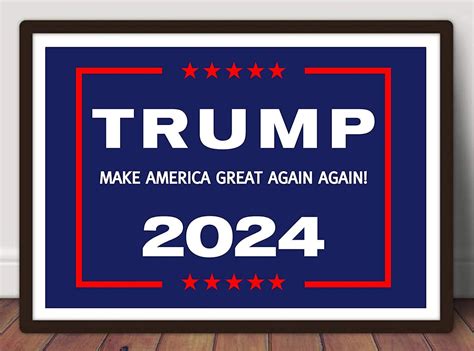 Donald Trump 2024 Poster Print 11x14 Election Poster | Etsy