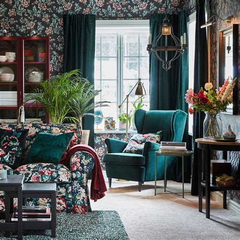 Our Favourite Floral Living Room Ideas Ikea Floral Chair Living