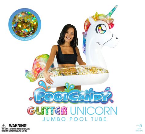 Jumbo Rainbow Unicorn Pool Tube 48 Poolcandy