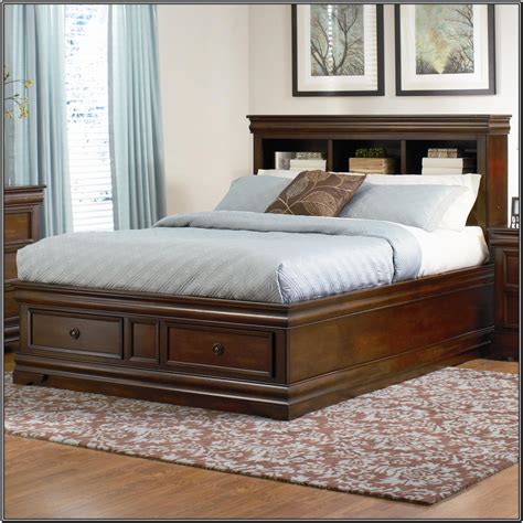 California King Size Bed Frame With Drawers Bedroom Home Decorating