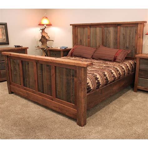 Wyoming Reclaimed Barnwood Bed Reclaimed Barn Wood Bed Rustic