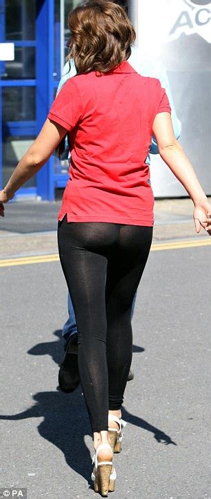 stacey solomon s sheer footless tights leave her over exposed daily mail online