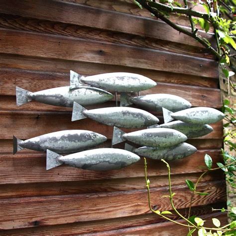 Metal Fish Yard Art Recycled Chain And Other Material Agrohortipbacid