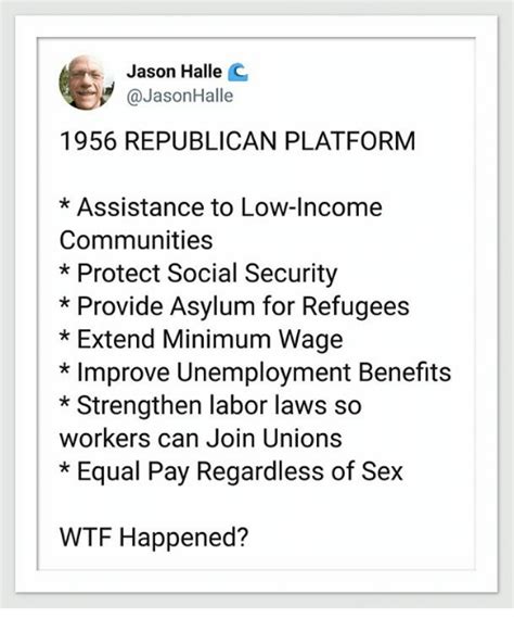 Jason Halle C 1956 Republican Platform Assistance To Low Income