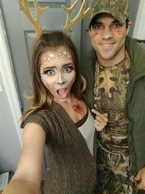 couple costumes the hunter and his deer couples costumes cute halloween costumes couple