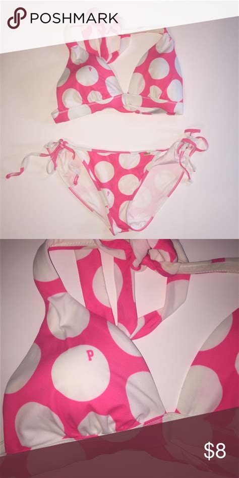Pink Polka Dot Bikini Pink Polka Dots Polka Dot Bikini Bikinis