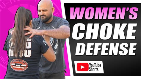 Womens Strangle Choke Defense Youtube