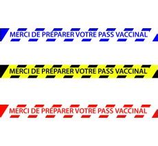 Affichage PASS VACCINAL Obligatoire QR CODE